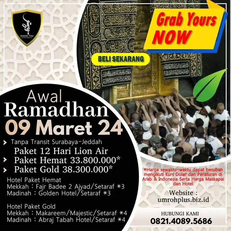 Biaya Umroh Ramadhan Nganjuk Awal Ramadhan Berangkat Dari Surabaya