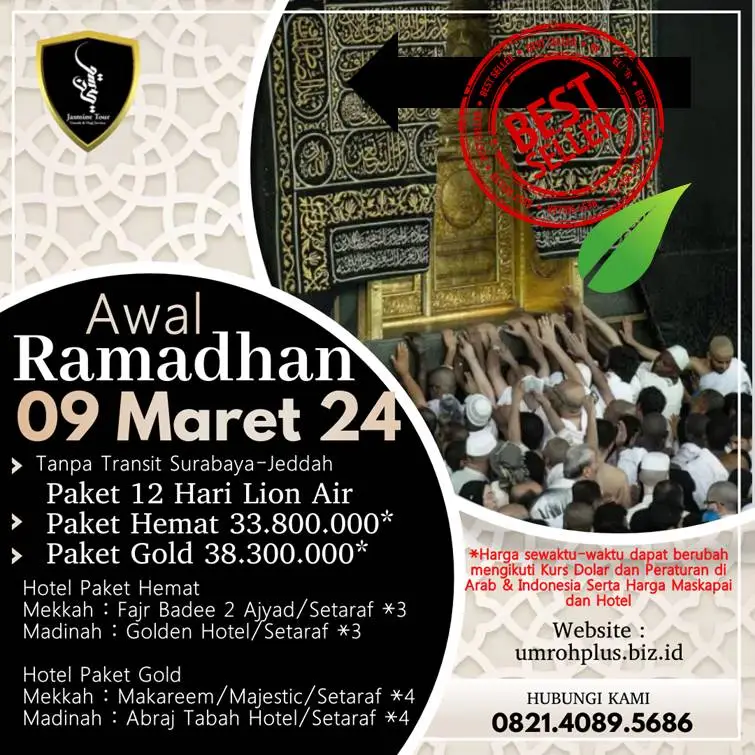 Biaya Umroh Ramadhan Gresik Awal Ramadhan Berangkat Dari Surabaya