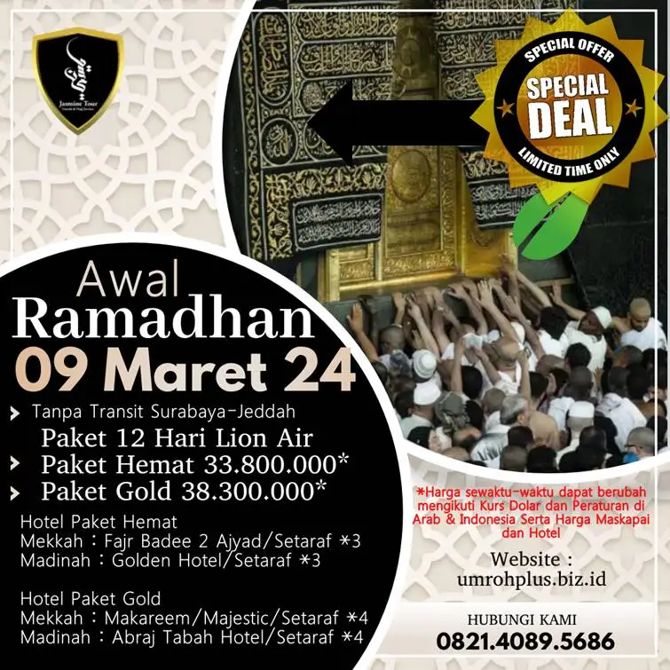 Jadwal Umroh Ramadhan Sampang Awal Ramadhan Berangkat Dari Surabaya