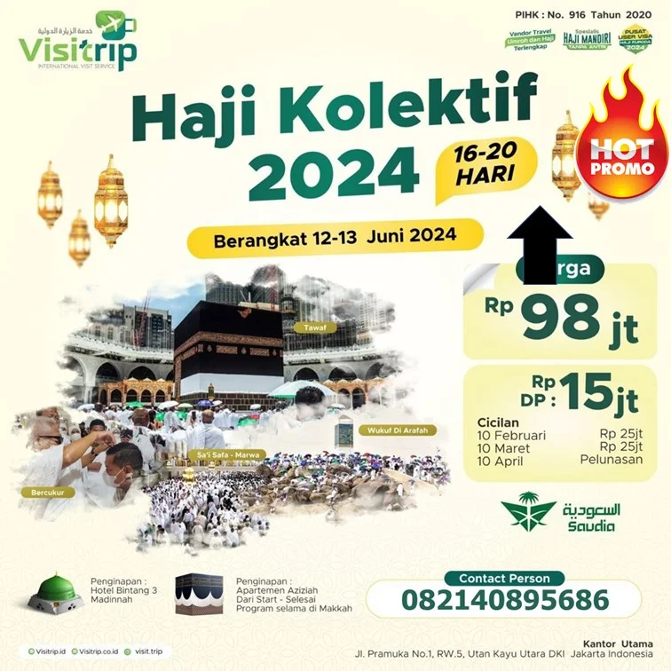 Paket Haji Tanpa Antri 2024 Kota Mojokerto