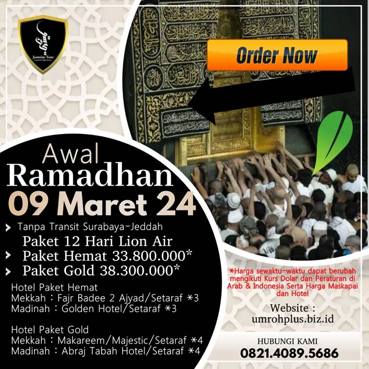 Jadwal Umroh Ramadhan Jombang Awal Ramadhan Berangkat Dari Surabaya