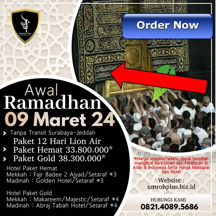 Biaya Umroh Ramadhan Tuban Awal Ramadhan Berangkat Dari Surabaya