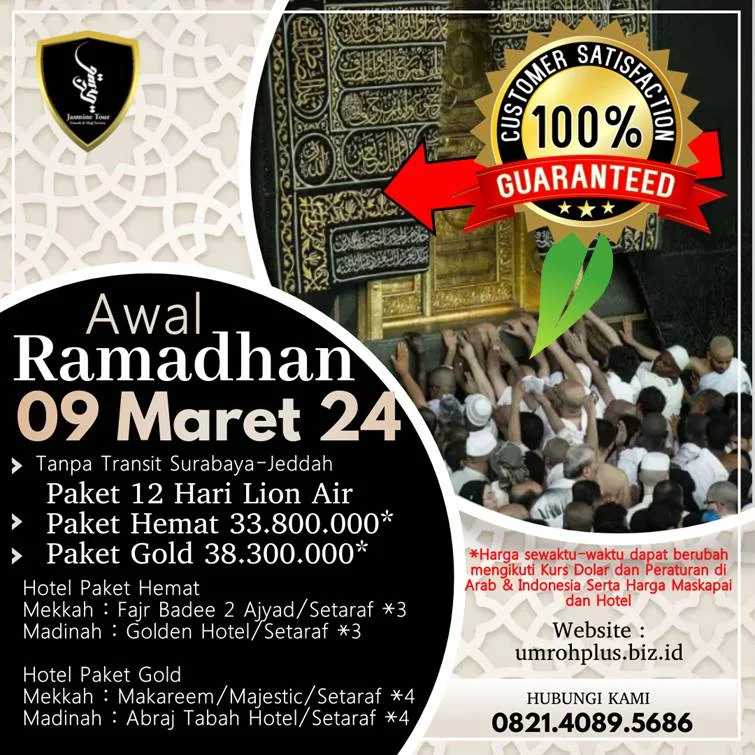 Jadwal Umroh Ramadhan Jember Awal Ramadhan Berangkat Dari Surabaya