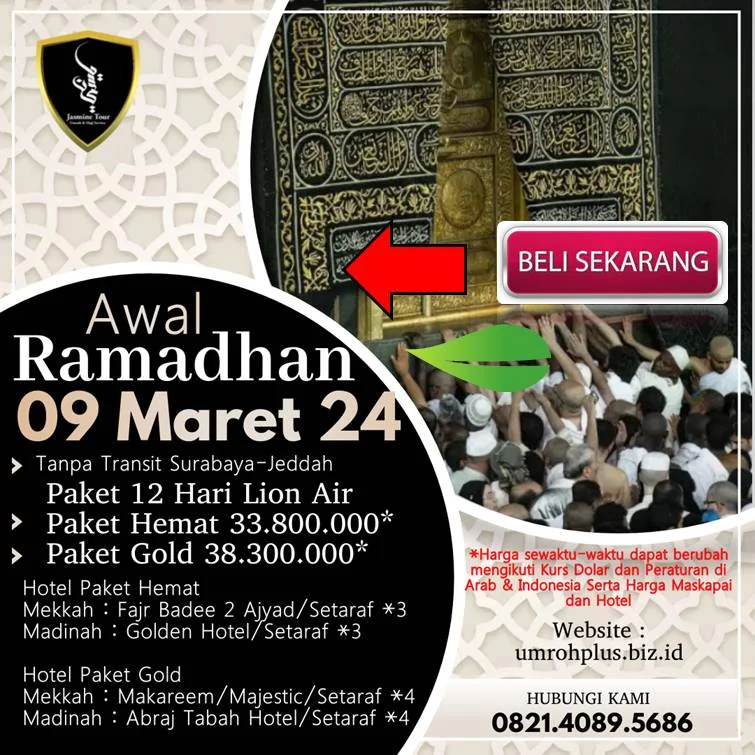 Jadwal Umroh Ramadhan Situbondo Awal Ramadhan Berangkat Dari Surabaya