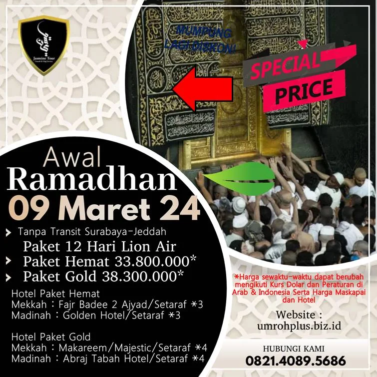 Biaya Umroh Ramadhan Pasuruan Awal Ramadhan Berangkat Dari Surabaya