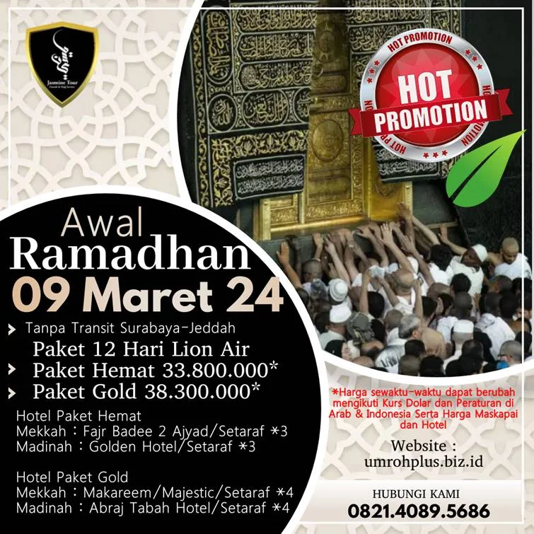 Jadwal Umroh Ramadhan Bangkalan Awal Ramadhan Berangkat Dari Surabaya