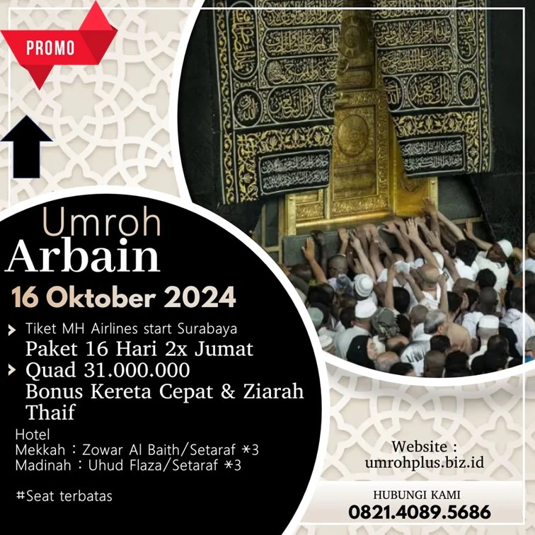 Biaya Umroh Arbain 2024 Kabupaten Bangkalan