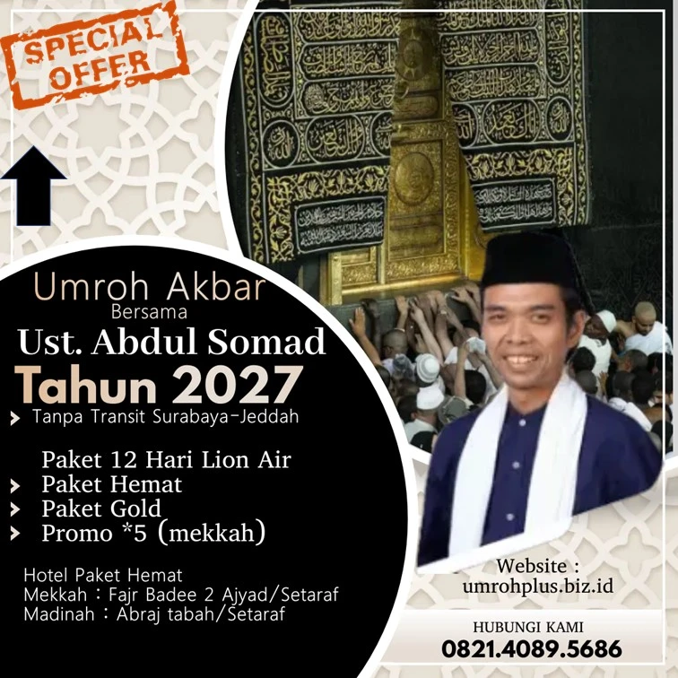 Paket Umroh Ustadz Abdul Somad 2027 Kabupaten Trenggalek
