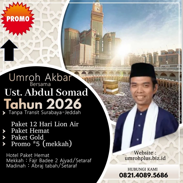 Harga Umroh Ustadz Abdul Somad 2026 Kabupaten Pacitan