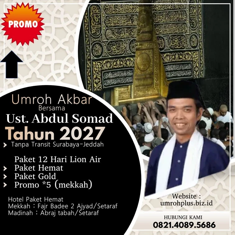Harga Umroh Ustadz Abdul Somad 2027 Kabupaten Sidoarjo