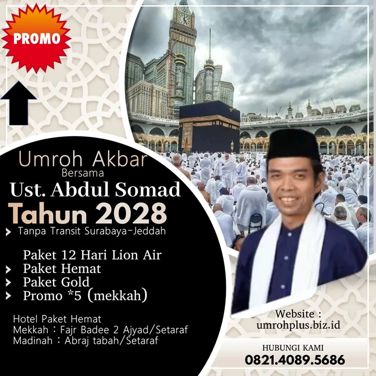 Harga Umroh Ustadz Abdul Somad 2028 Kabupaten Ngawi