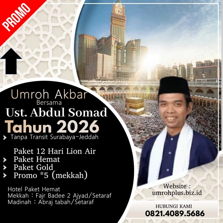Biaya Umroh Ustadz Abdul Somad 2026 Kabupaten Tulungagung