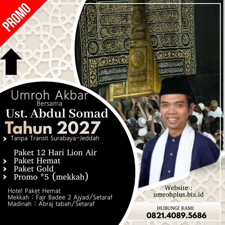 Paket Umroh Ustadz Abdul Somad 2027 Kabupaten Pasuruan