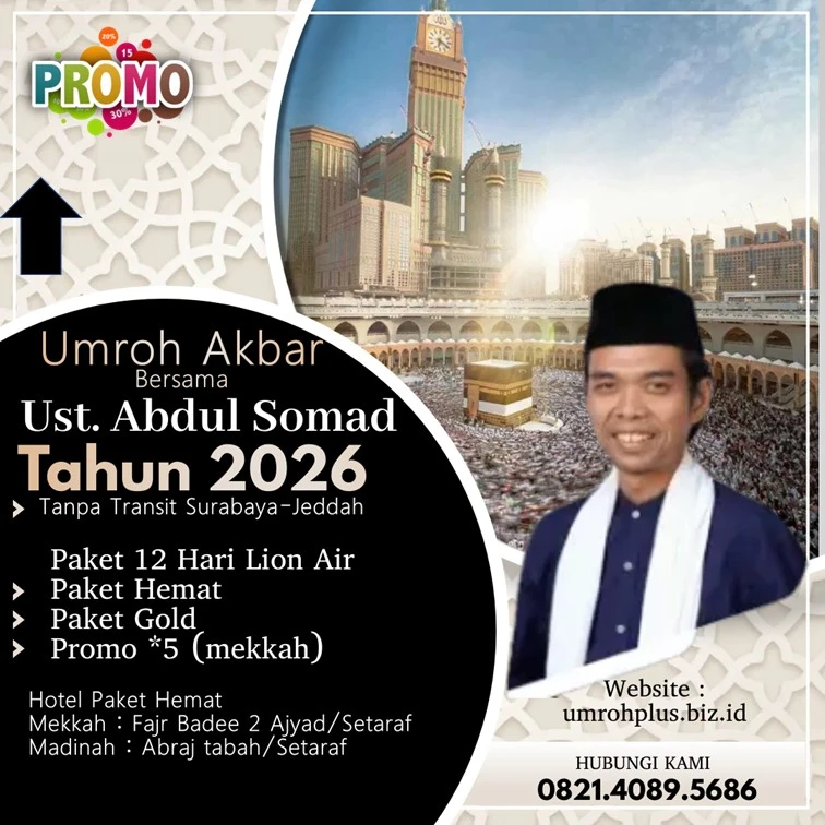 Jadwal Umroh Ustadz Abdul Somad 2026 Kota Madiun