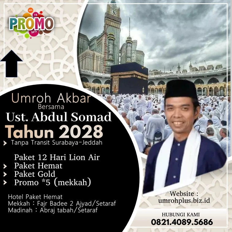 Biaya Umroh Ustadz Abdul Somad 2028 Kabupaten Ngawi
