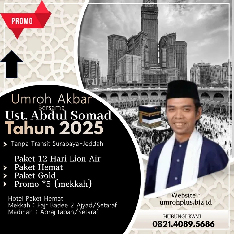 Harga Umroh Ustadz Abdul Somad 2025 Kabupaten Pacitan