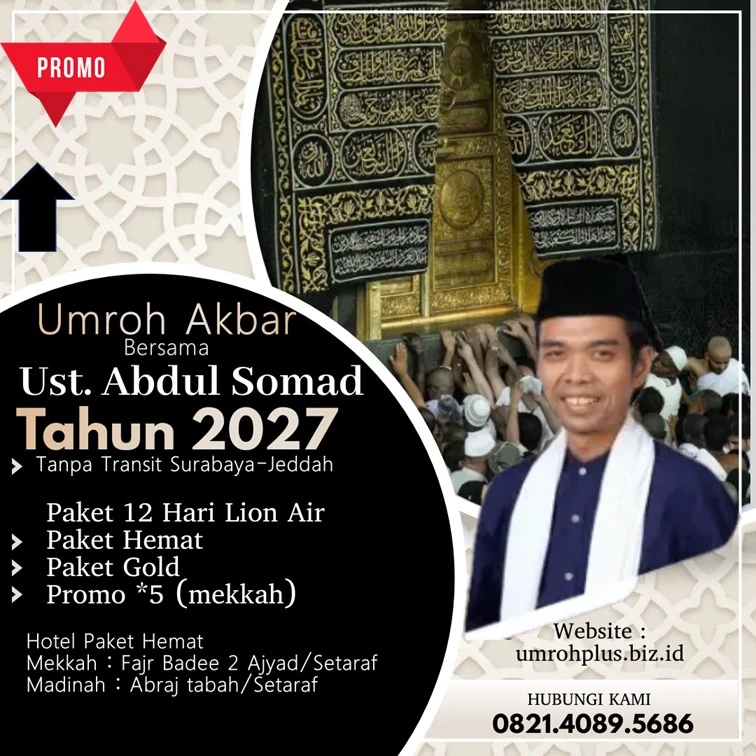 Paket Umroh Ustadz Abdul Somad 2027 Kabupaten Blitar