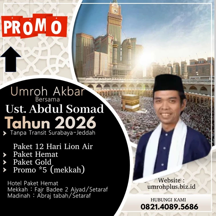 Jadwal Umroh Ustadz Abdul Somad 2026 Kabupaten Tulungagung