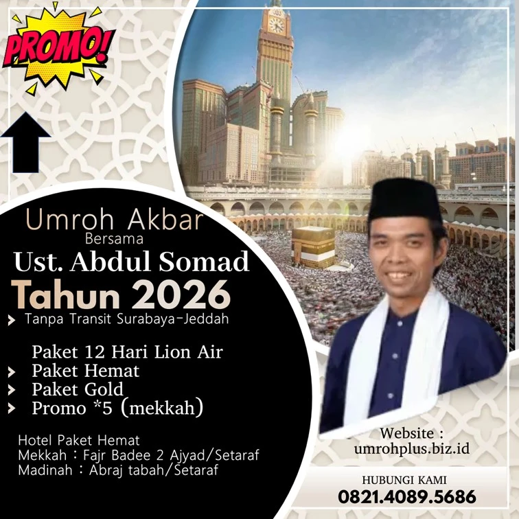 Biaya Umroh Ustadz Abdul Somad 2026 Kabupaten Nganjuk