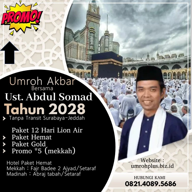 Jadwal Umroh Ustadz Abdul Somad 2028 Kota Pasuruan