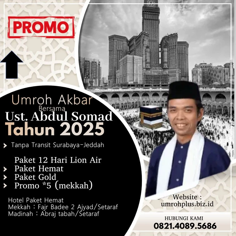 Jadwal Umroh Ustadz Abdul Somad 2025 Kabupaten Kediri