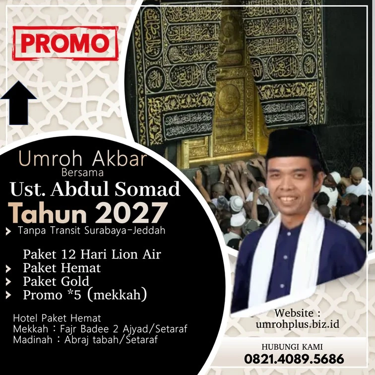 Jadwal Umroh Ustadz Abdul Somad 2027 Kabupaten Malang