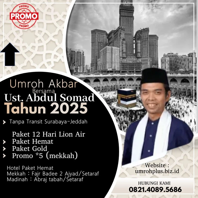 Harga Umroh Ustadz Abdul Somad 2025 Kabupaten Sampang