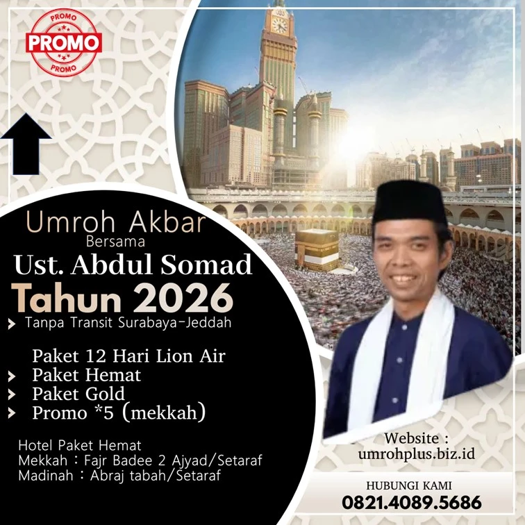 Harga Umroh Ustadz Abdul Somad 2026 Kabupaten Bojonegoro